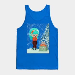 Cute Christmas winter holidays time Tank Top